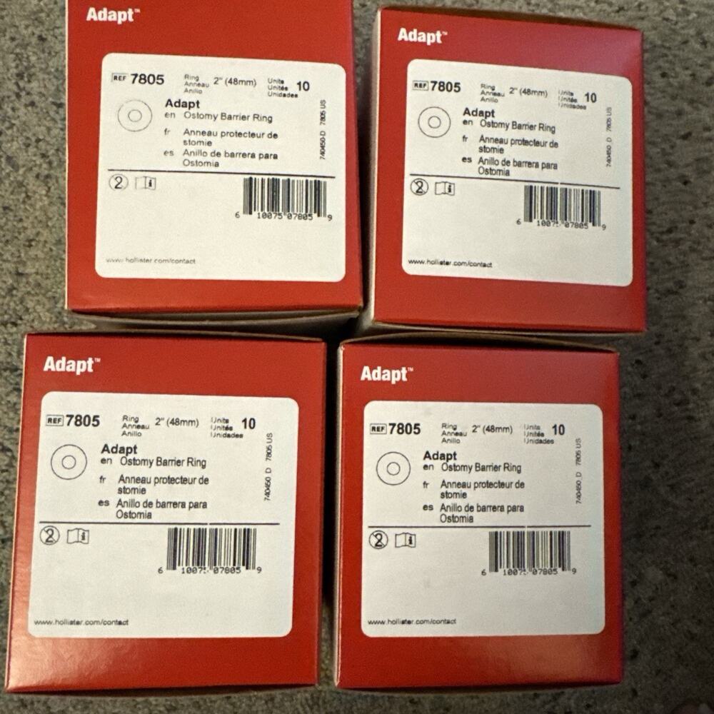 7805 Hollister 4 Boxes / 40ct New Style Adapt Barrier Moldable Rings 2" 48mm OD